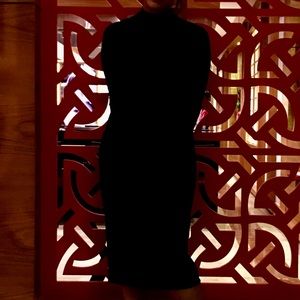 black midi dress stretchy